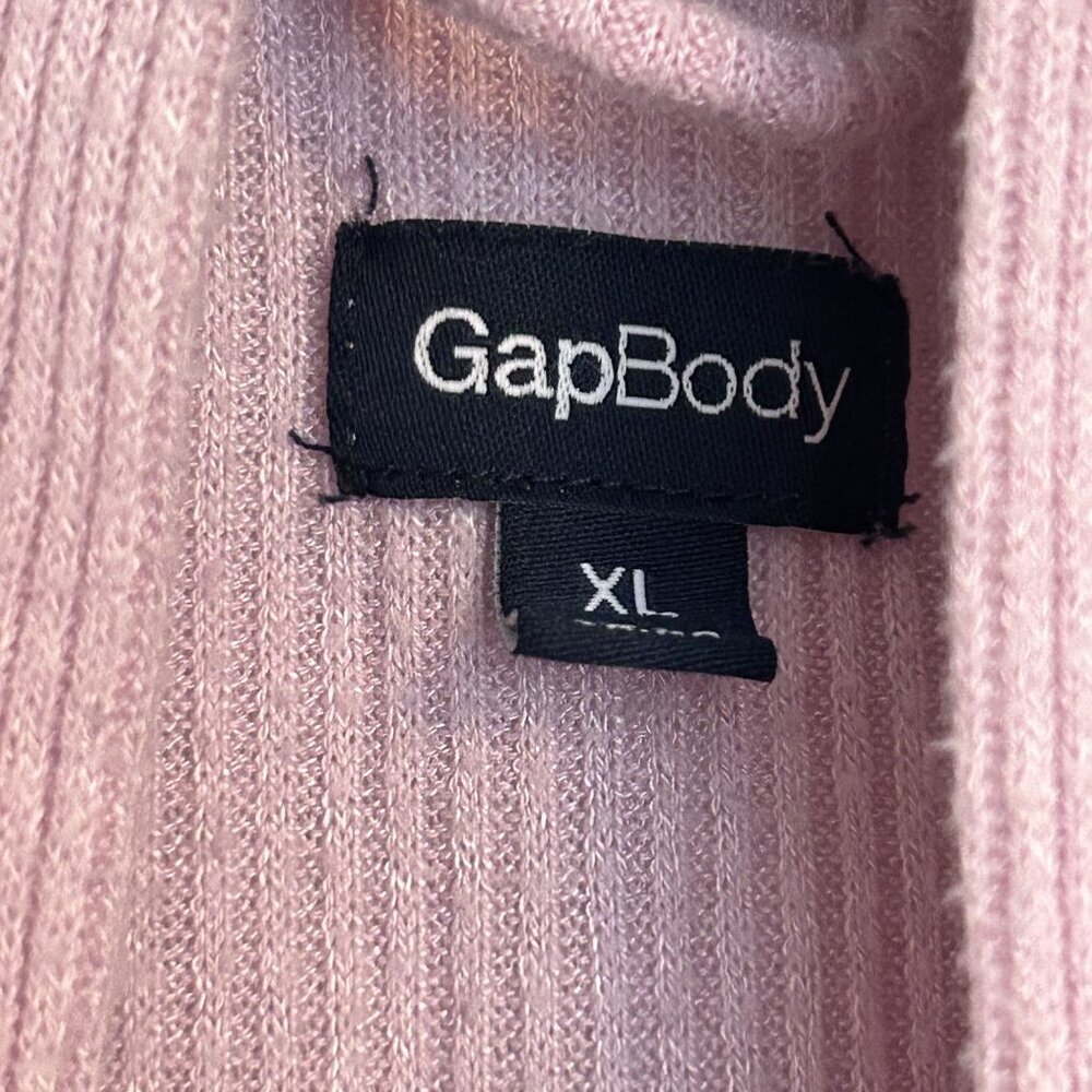 GAP GapBody XL Long Sleeve Ribbed Belted Robe Pink G1126XRDMA Loungewear - Picture 5 of 10